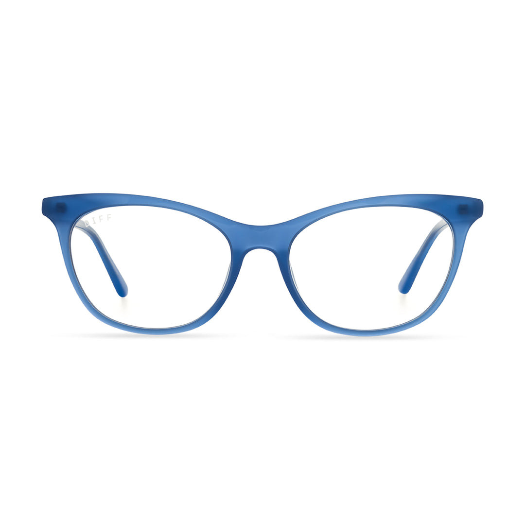 Jade Cat Eye Glasses Blue Crystal & Blue Light Technology DIFF Eyewear