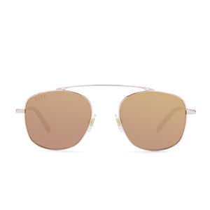 ASHER - ROSE GOLD + BROWN MIRROR FRONT