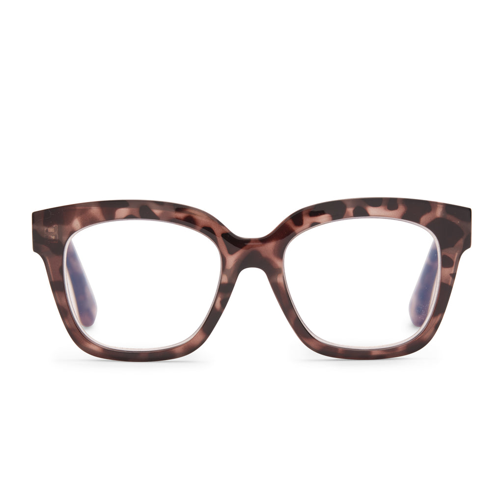 AVA BEIGE TORTOISE + BLUE LIGHT READERS DIFF Eyewear
