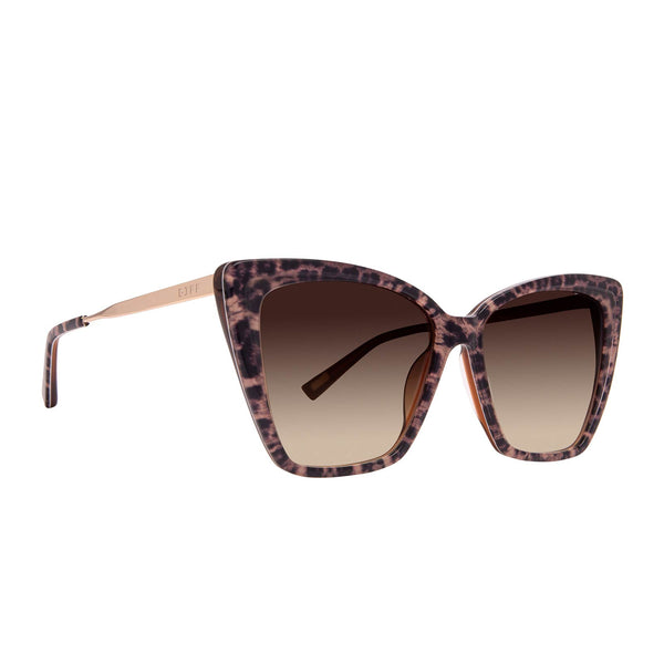 becky ii - leopard tortoise + brown gradient sunglasses 2
