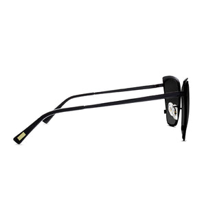 Becky black smoke sidediff eyewear becky black frame with dark smoke lens sunglasses side view
