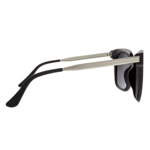 BELLA - MATTE BLACK + GREY + POLARIZED SUNGLASSES