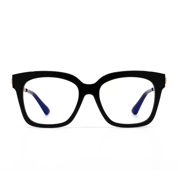 Bella XS Square Glasses | Black & Clear Blue Light Technology