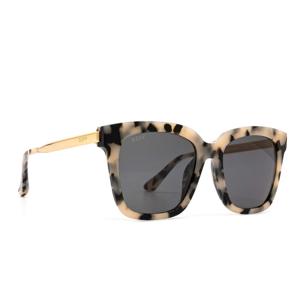bella - cream tortoise + grey sunglasses 2