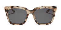 swatch for BELLA - CREAM TORTOISE + GREY SUNGLASSES