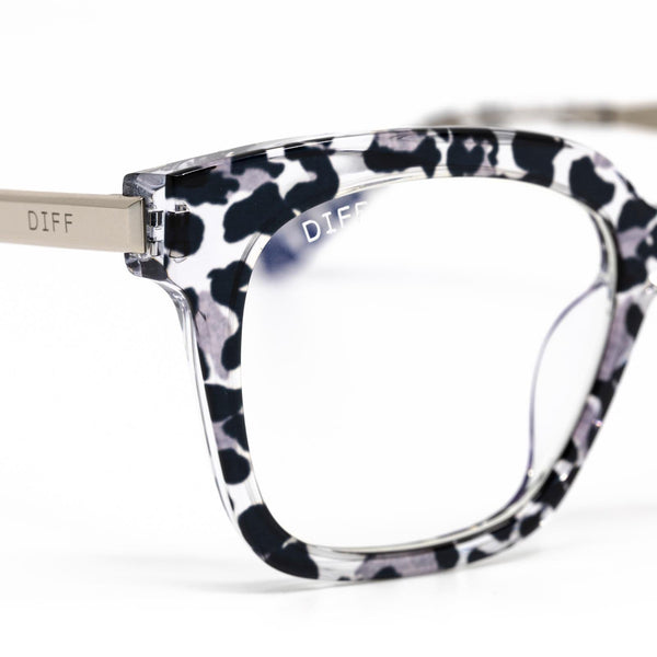 bella xs - clear leopard + prescription glasses 4