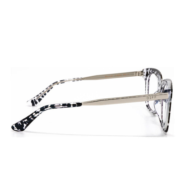 bella xs - clear leopard + prescription glasses 3