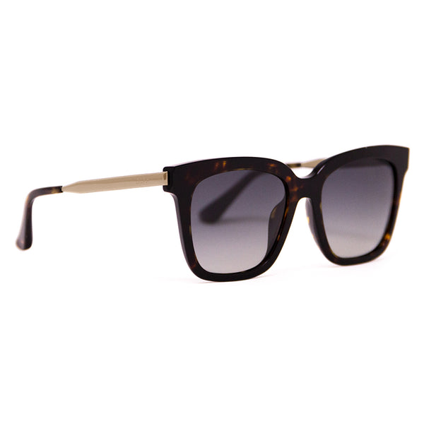 bella - amber tortoise + steel gradient + polarized sunglasses 2
