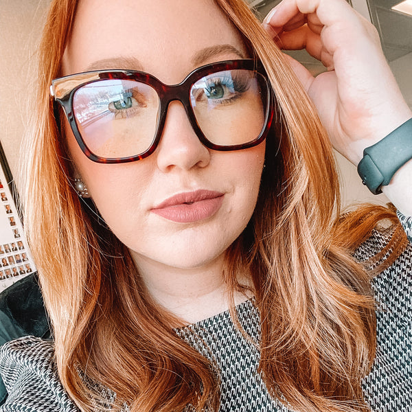 bella - tortoise + blue light technology glasses 5