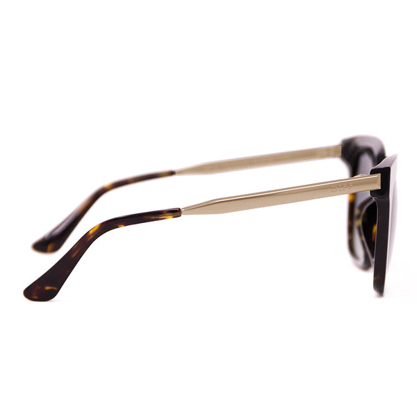 bella - amber tortoise + steel gradient + polarized sunglasses 3