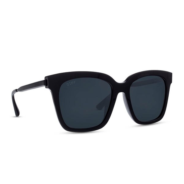 bella - black + grey + polarized sunglasses 2