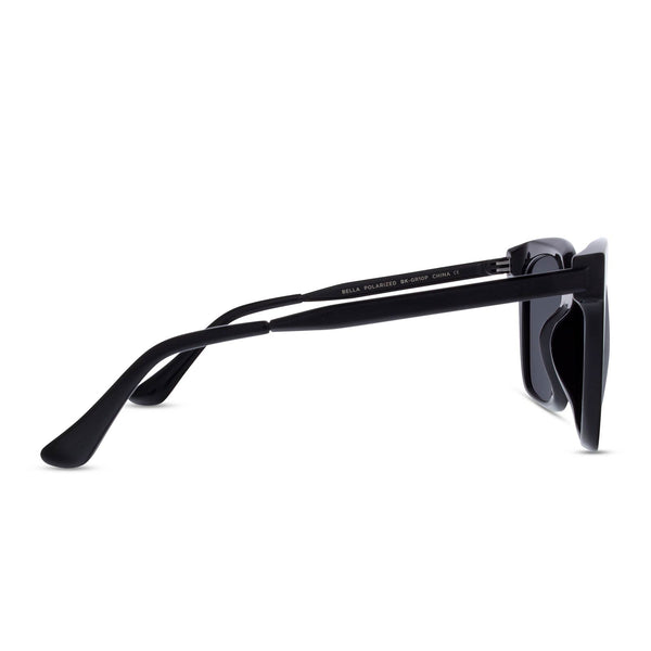 bella - black + grey + polarized sunglasses 3