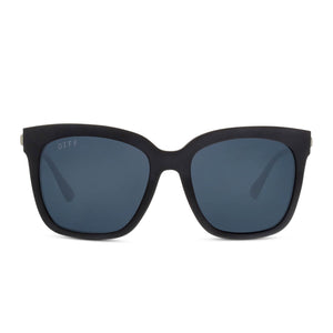 BELLA - MATTE BLACK + GREY + POLARIZED SUNGLASSES