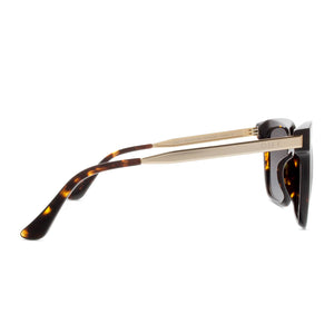 diff eyewear bella tortoise grey polarized sunglasses side view