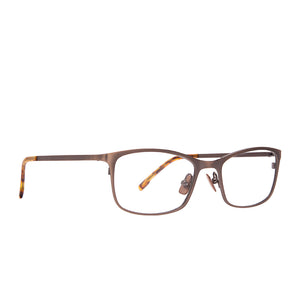 BERNIE - BRUSHED BROWN + CLEAR GLASSES