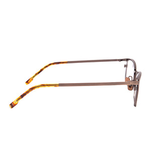 BERNIE - BRUSHED BROWN + CLEAR GLASSES