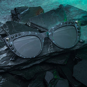 cat goggles Bellatrix Cat Sunglasses | Geo Black & Grey