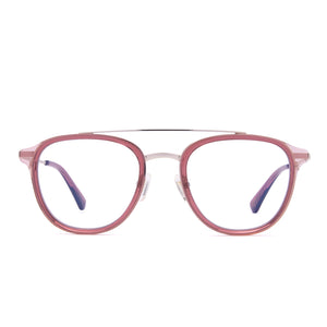 diff eyewear camden mulberry with blue light technology glasses front view