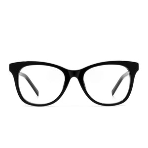 Carina eye glasses with black frames and blue light technology- front view