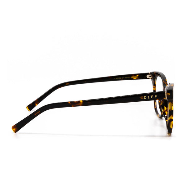 carina - dark tortoise + blue light technology glasses 2