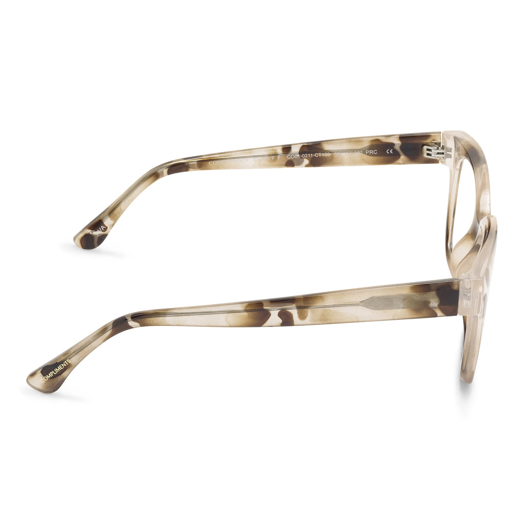 AVA CREAM TORTOISE + BLUE LIGHT READERS DIFF Eyewear