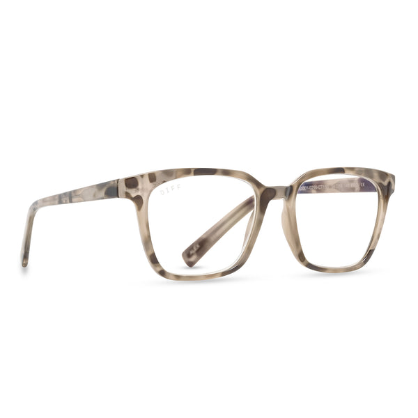 alex - cream tortoise + blue light readers 1