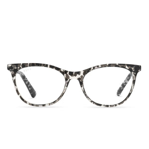 Reading Glasses - Clear Leopard Frame - Cat Eye - Darcy - Readers by Diff Eyewear - with 2.0 Lens