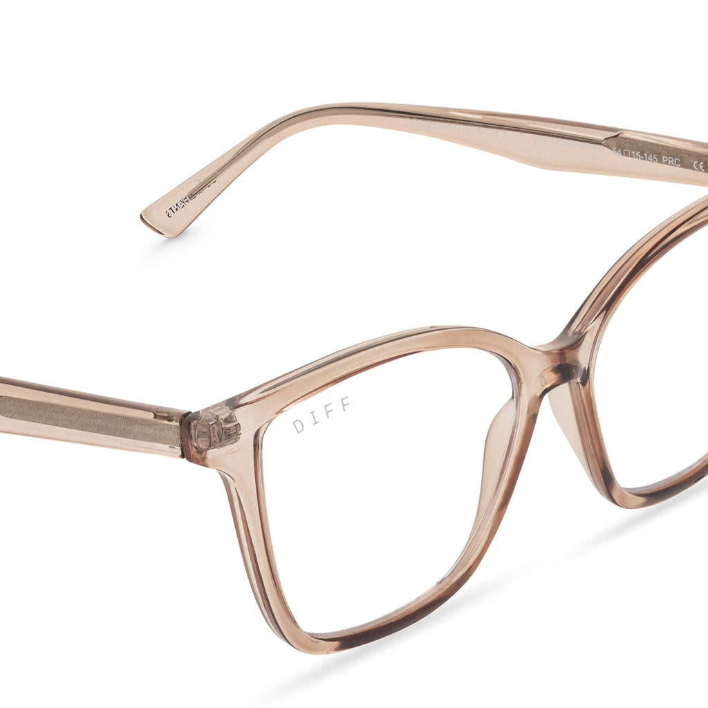 LEAH - VINTAGE CRYSTAL + BLUE LIGHT READERS | DIFF Eyewear