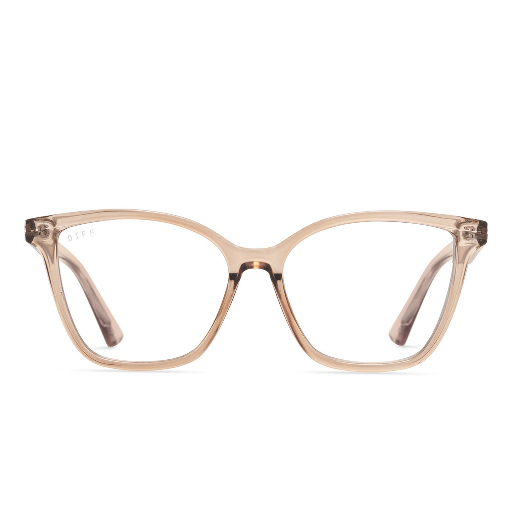LEAH - VINTAGE CRYSTAL + BLUE LIGHT READERS | DIFF Eyewear