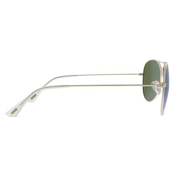 cruz - gold + blue mirror sunglasses 3