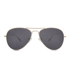 CRUZ - GOLD + GREY SUNGLASSES front