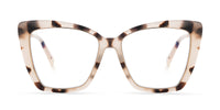 swatch for BECKY IV - CREAM TORTOISE + BLUE LIGHT TECHNOLOGY GLASSES