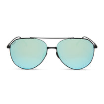 Turquoise mirrored aviator sunglasses store