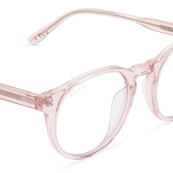 sawyer - azalea crystal + blue light technology glasses 2