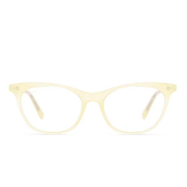Jade Cat Eye Glasses | Buttercream | Diff Eyewear display picture 1