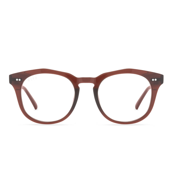weston - chestnut crystal + blue light technology glasses
