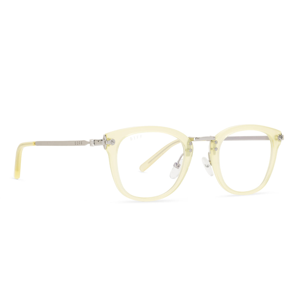 Rue Square Glasses | Buttercream | Diff Eyewear