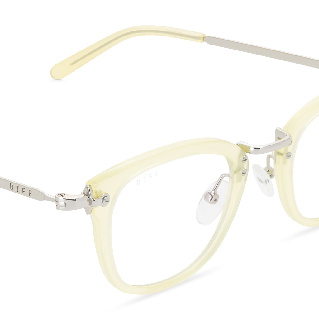 Rue Square Glasses | Buttercream | Diff Eyewear