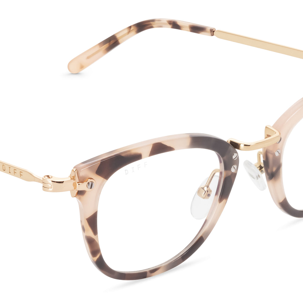 Rue Square Glasses | Himalayan Tortoise | Diff Eyewear