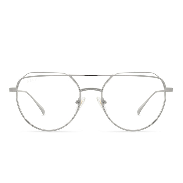 rayne - silver + blue light glasses