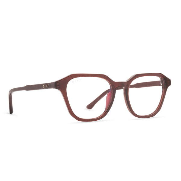 allen - chestnut crystal + blue light technology glasses 2