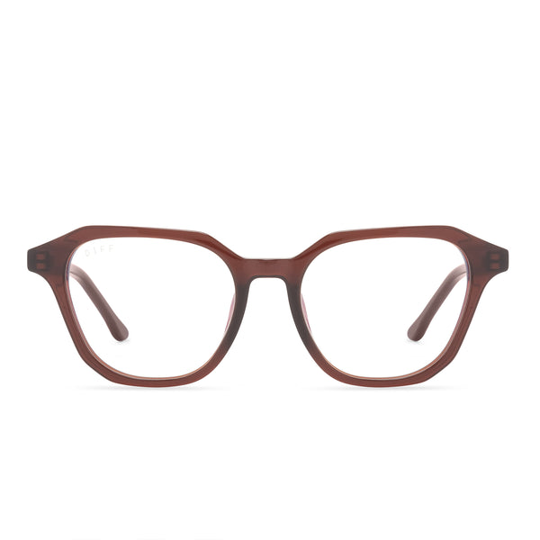 allen - chestnut crystal + blue light technology glasses