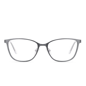 CARMEN - BRUSHED SILVER + BLUE LIGHT TECHNOLOGY FRONT