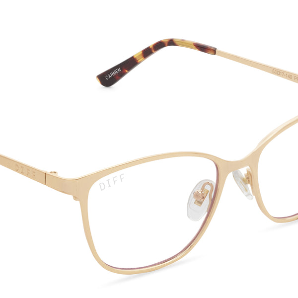 carmen - gold + blue light technology glasses 2