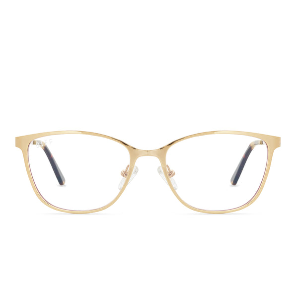 carmen - gold + blue light technology glasses