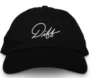 DIFF Dad Hat Black + White Emb