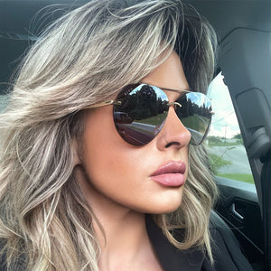 Gold brown gradient clearance aviators