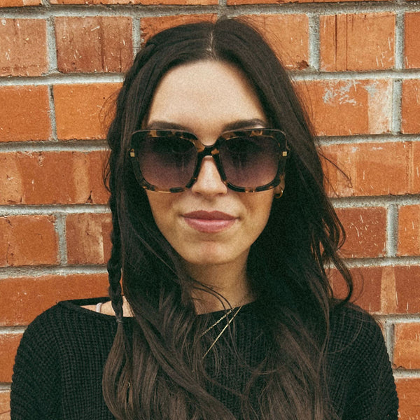 sandra - espresso tortoise + grey gradient sunglasses 6