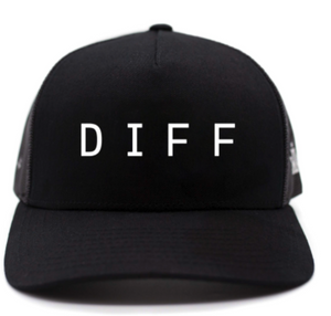 DIFF Trucker Hat Black + White