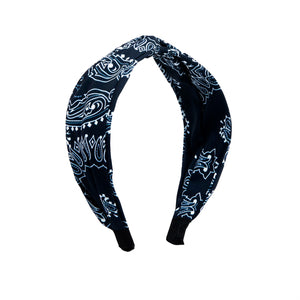 HEADBAND - BANDANA BLACK flatlay